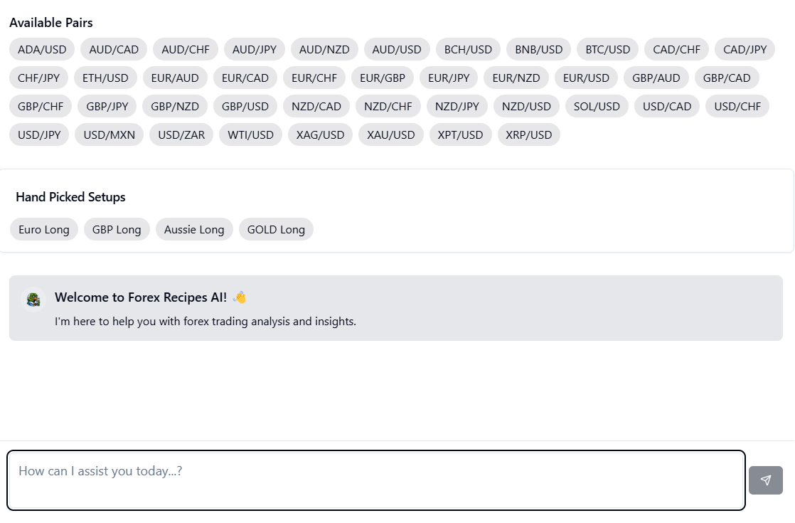 Available Trading Pairs